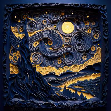 3D model starry night (STL)